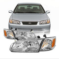 2000 2001 Toyota Camry Chrome Housing Headlights Lamp Assembly Replacement B57368