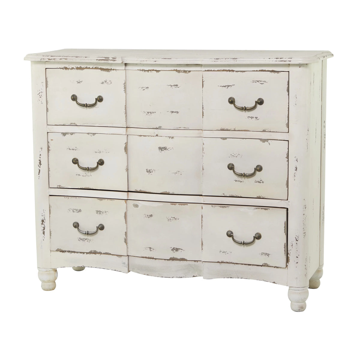 Cream Wood 3 Drawers Chest K766056