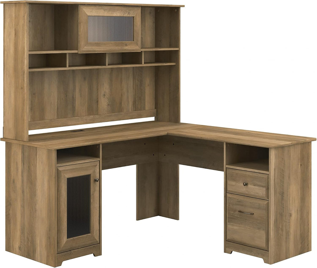 L Shaped Desk with Hutch P29633