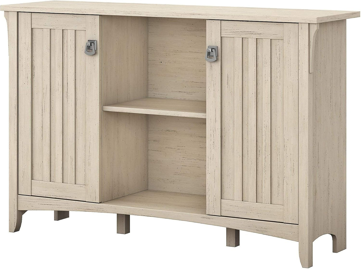 Vintage Black Accent Storage Cabinet with Doors Q486