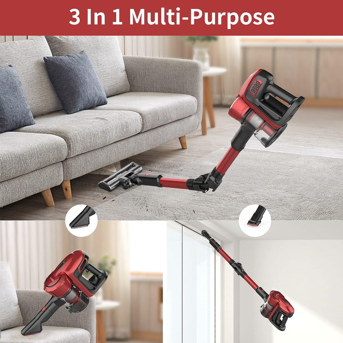 Cordless Stick Vacuum Cleaner 25Kpa 40min 250W U86845