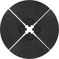 4-Piece Heavy-Duty Cantilever Offset Patio Umbrella Base Plates Black Y101