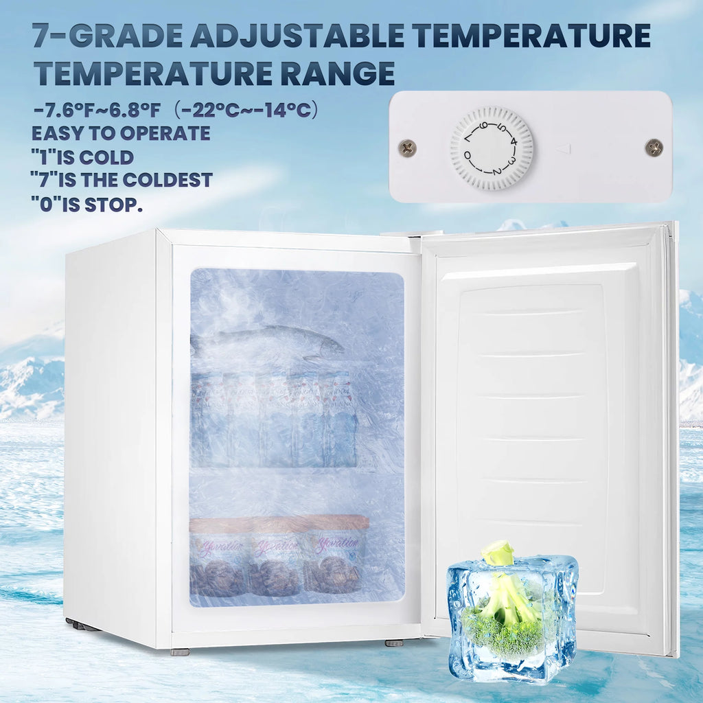 3.0 Cu.ft Compact Upright Freezer with Reversible Door D18799