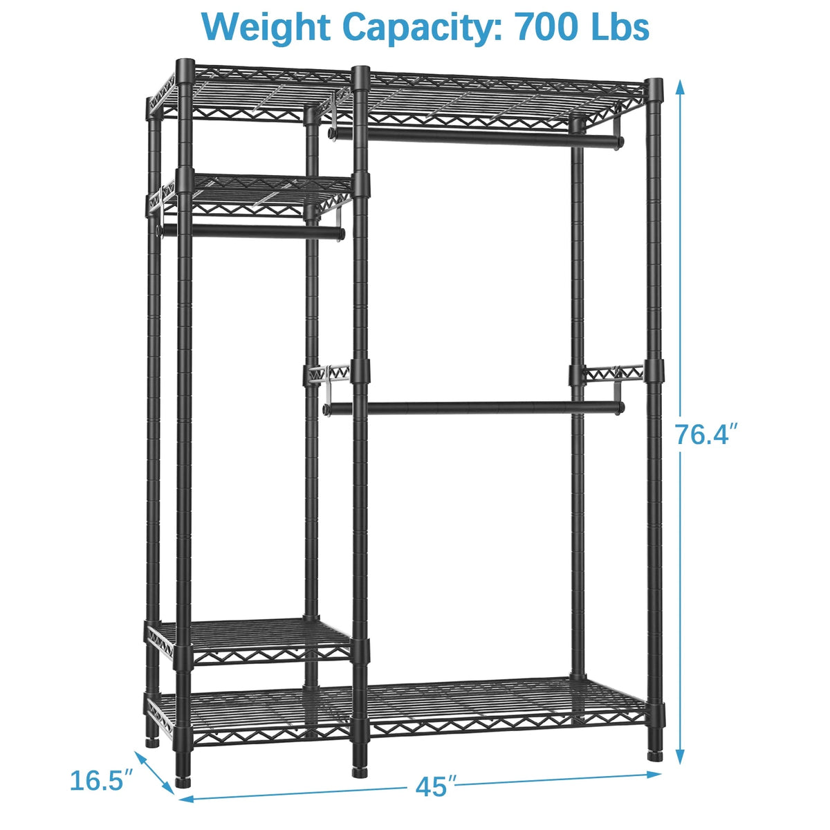White Metal Garment Rack J41031