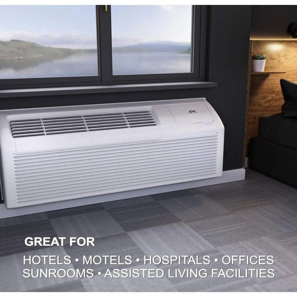 9000 BTU 230V PTAC Air Conditioner Heat Pump E467091