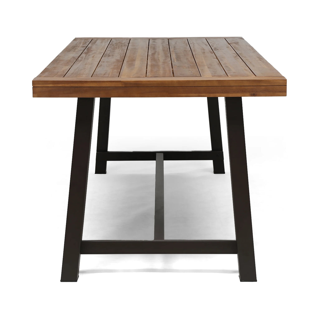 Outdoor Eight-Seater Wooden Dining Table D364