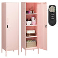 Metal Locker Storage Cabinet with Digital Lock, 3 Adjustable Shelves N752