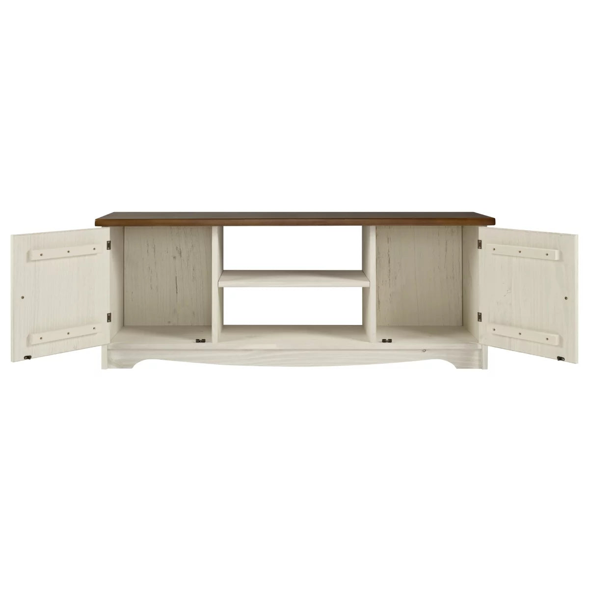 White Wood TV Entertainment Stand P753