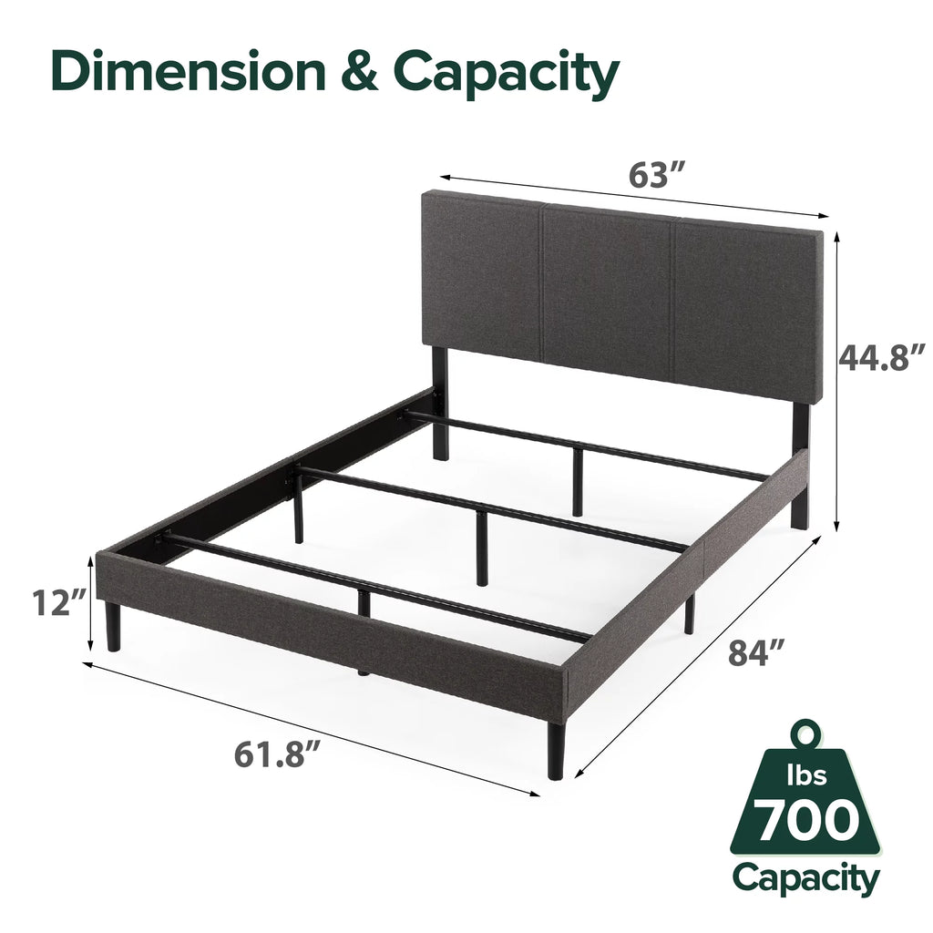 Queen Upholstered Bed Frame W662