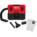 12-Volt Cordless 1.6 Gal. Wet/Dry Shop Vacuum with 3 Pk Fleece Dust Bags Y6929