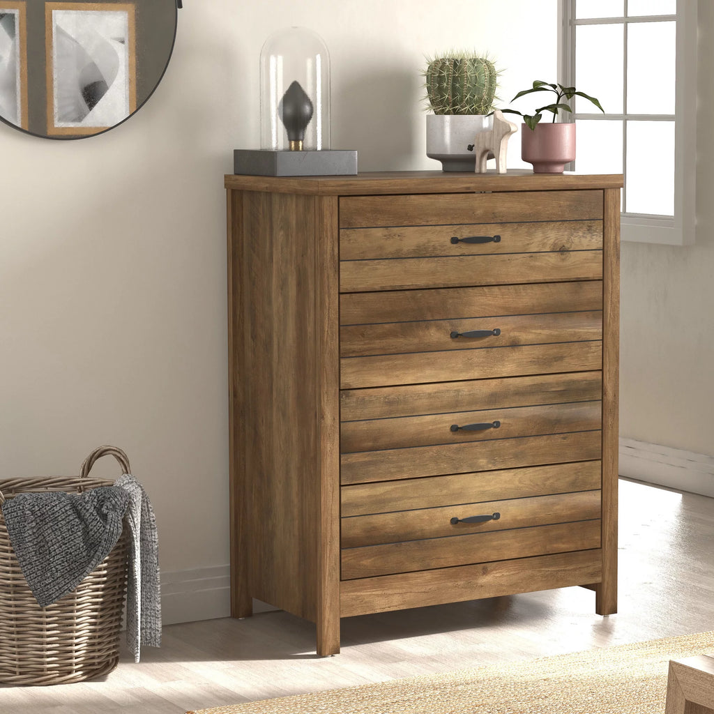 Espresso 4-Drawer Dresser T5855