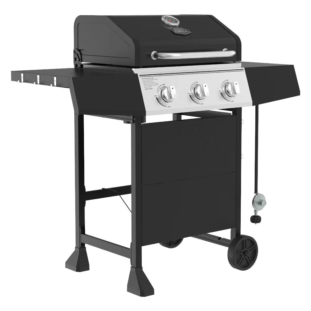 3 Burner Propane Gas Grill in Black P55667