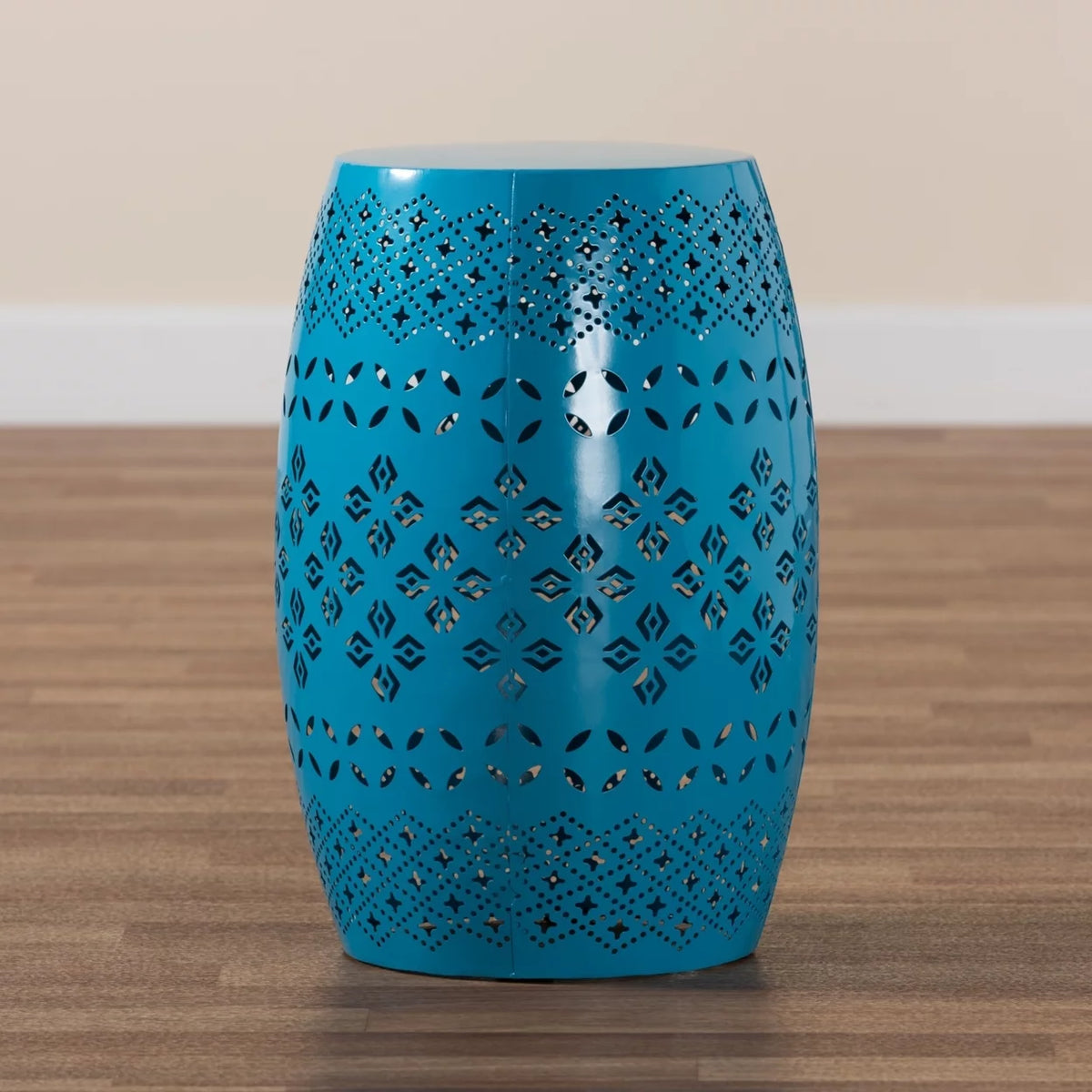 Blue Metal Outdoor Side Table R834