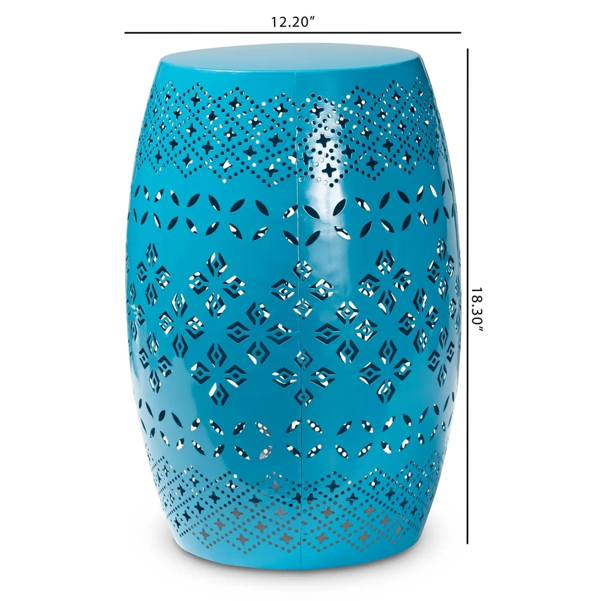 Blue Metal Outdoor Side Table R834