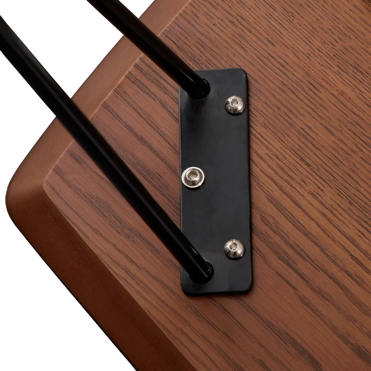 Modern Wood Top Coffee Table With Iron Base I59974