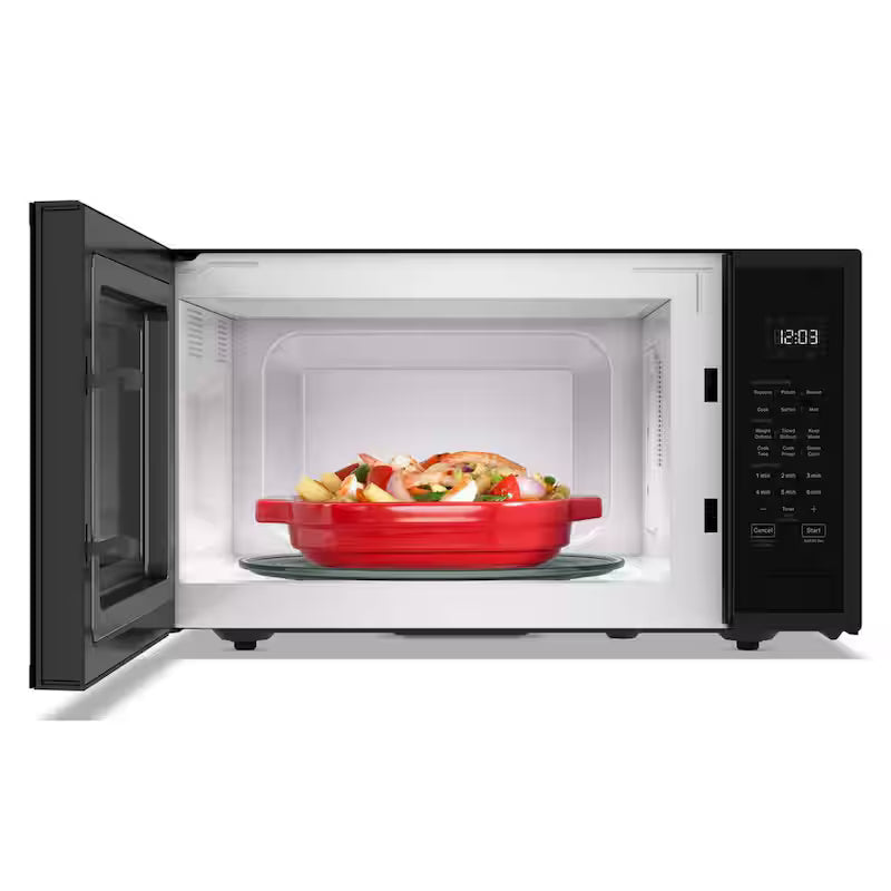 Black Stainless Countertop Microwave U7454