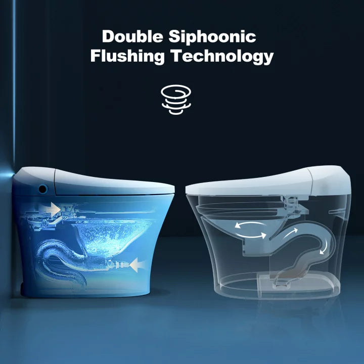 Smart Heated Bidet Toilet with Remote Control F2014
