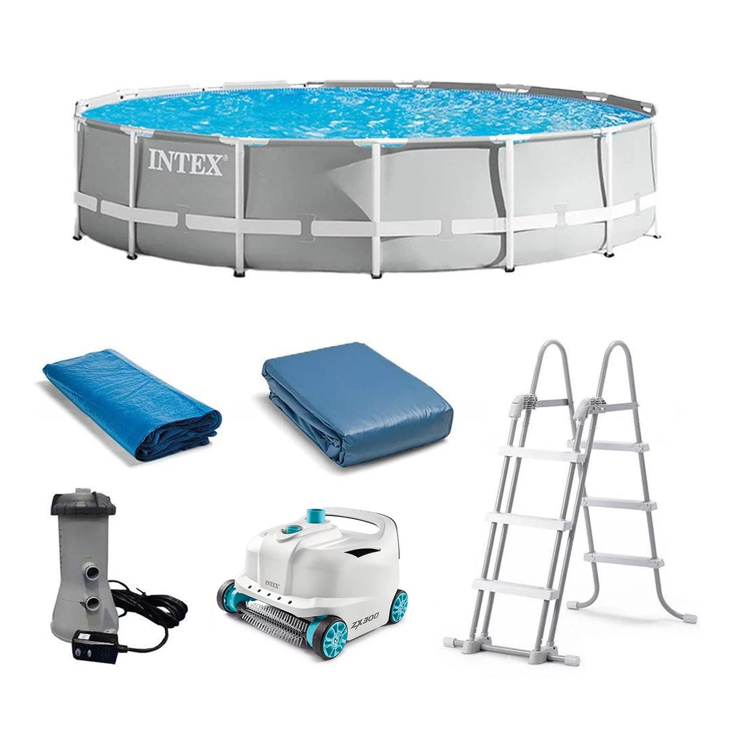 15ft x 42in Prism Frame Above Ground Swimming Pool Set D34634