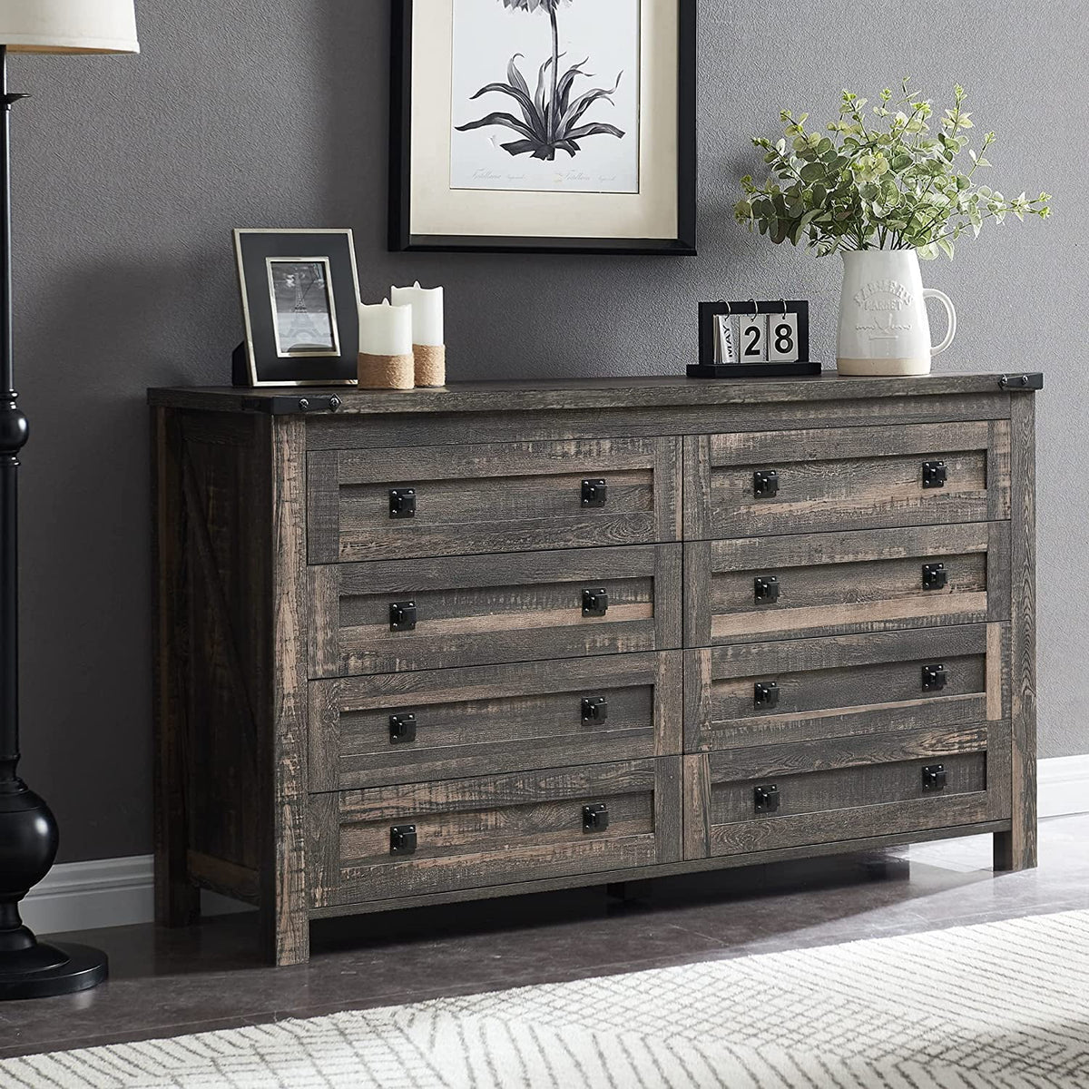 8 Drawer Wood Dresser U935892