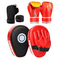 Kids Boxing Gloves and Punching Mitts Set with Hand Wraps E3746