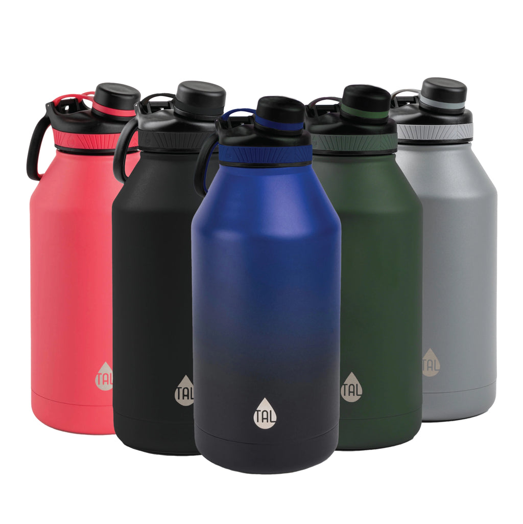 Stainless Steel Water Bottle 64 fl oz, Black R32595