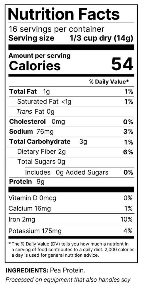 Unflavored Plant Protein Crumbles, 8 oz (Pack of 6) W30478