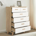 Wood 6 Drawer Dresser F279
