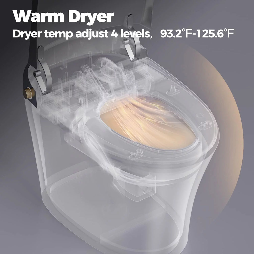Smart Heated Bidet Toilet with Remote Control F2014