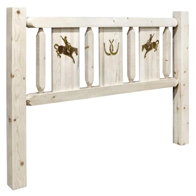 King Size Headboard with Laser Engraved Design J449