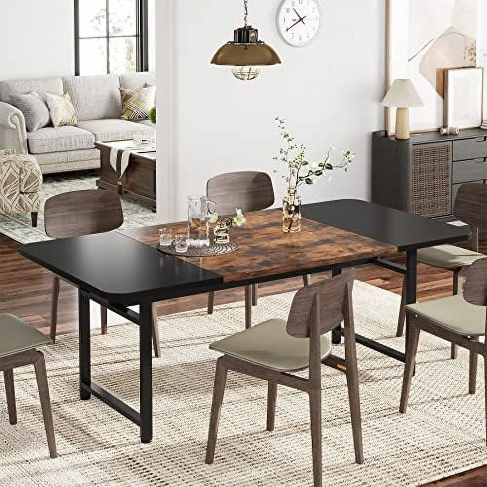70.87" Long Dining Table with Heavy Duty Metal Frame U376