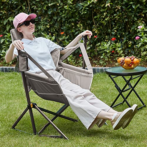 Adjustable Heavy Duty Folding Hammock Camping Chair 2 Pack B802756