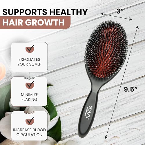 Nylon Boar Bristle Brush for Normal to Thick Hair U6338