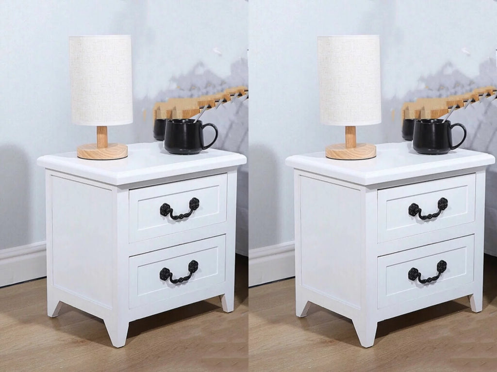 Solid Wood 3-drawer Nightstand Z9431