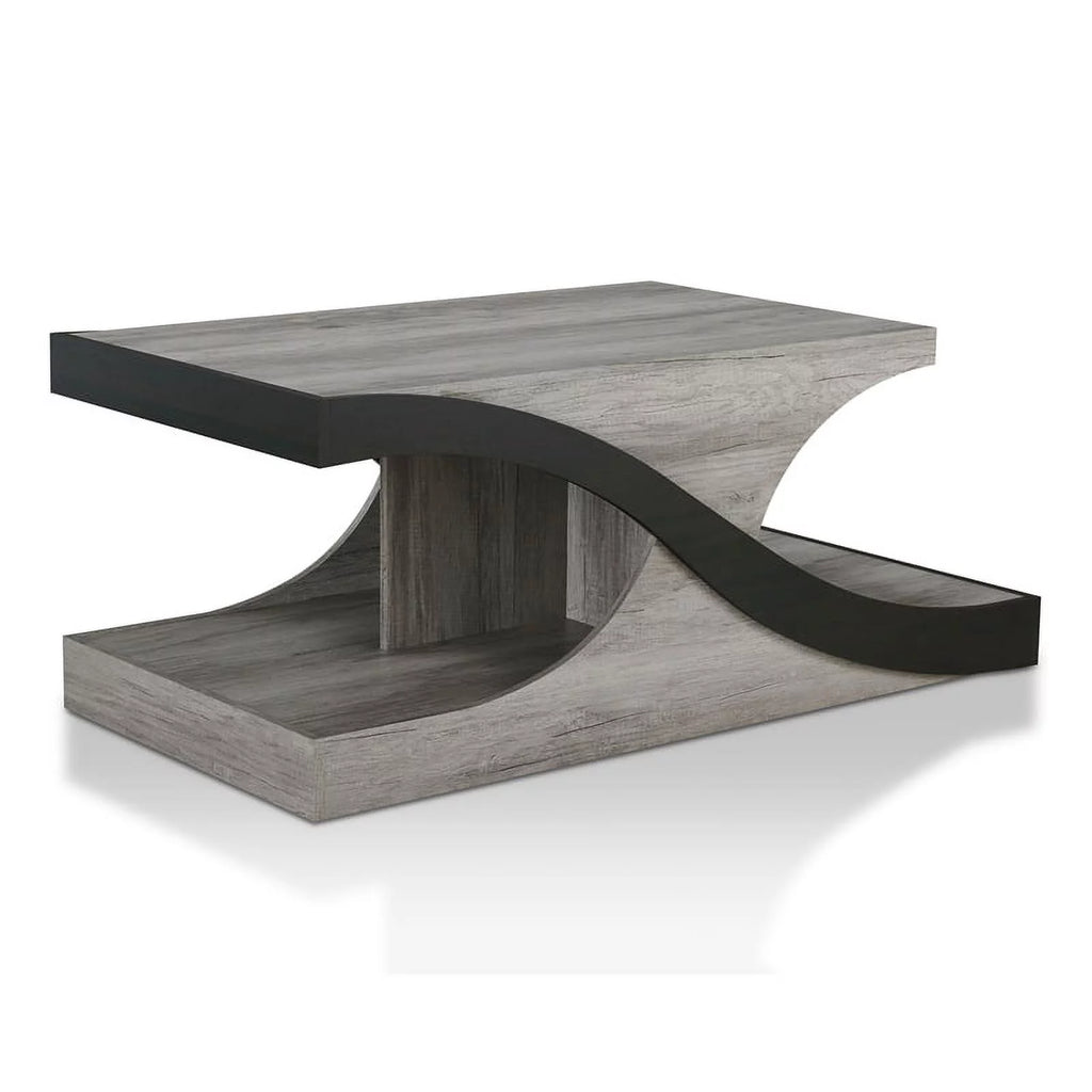 Wood 2-Shelf Coffee Table Y3792