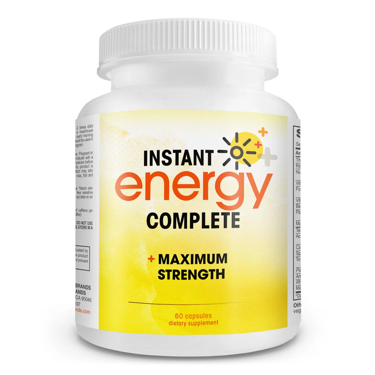 Vegan Energy and Focus Supplement 60 Capsules N529