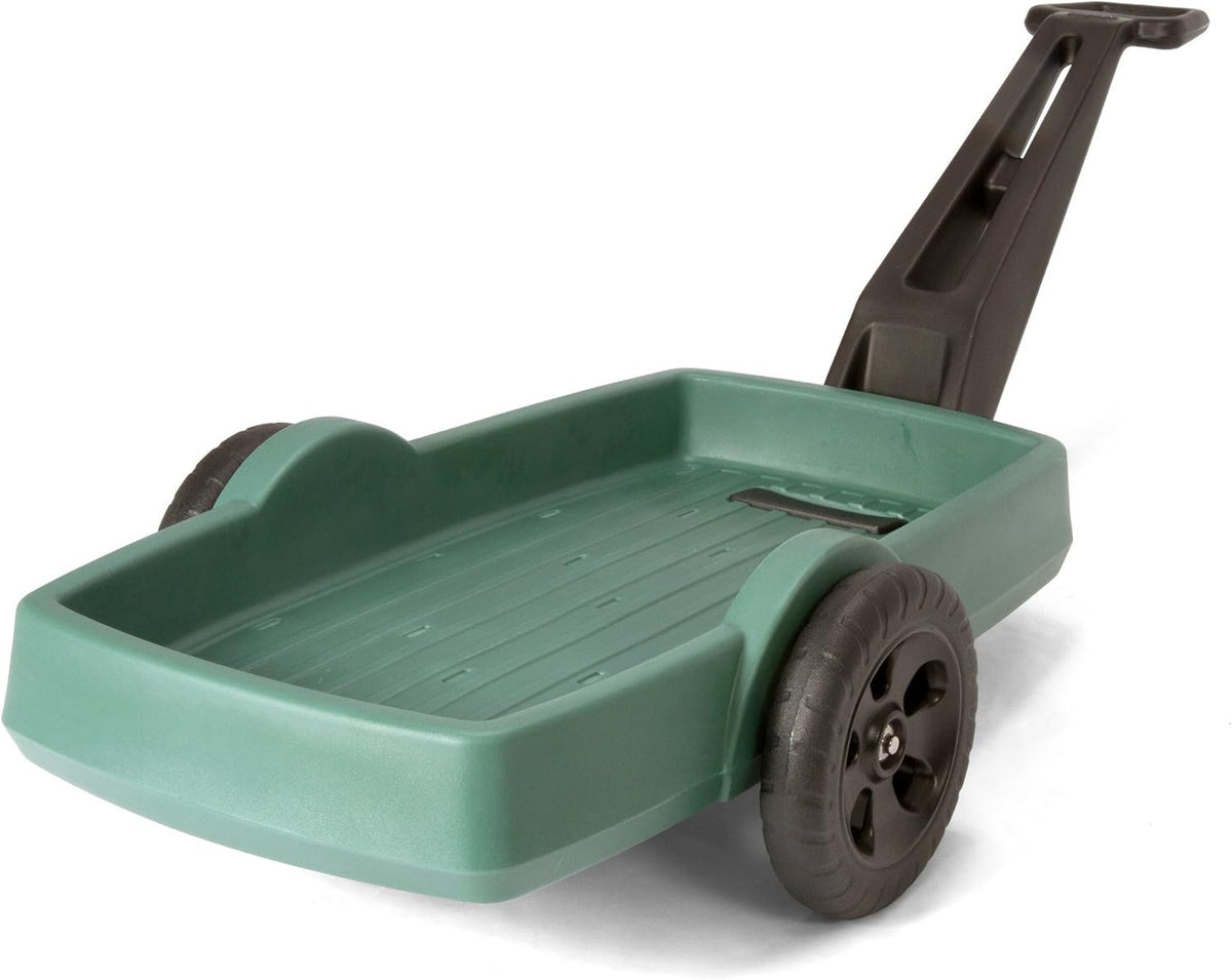 Green 2 Wheel Plastic Pull Cart R628