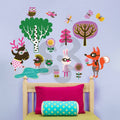 Woodland Creatures Peel and Place Wall Decal Set V4115