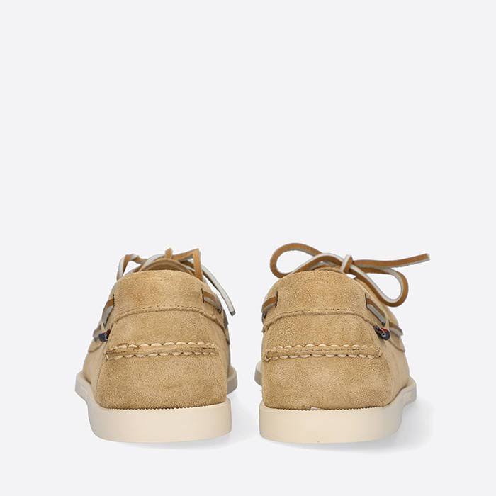Beige Camel Leather Boots S136498