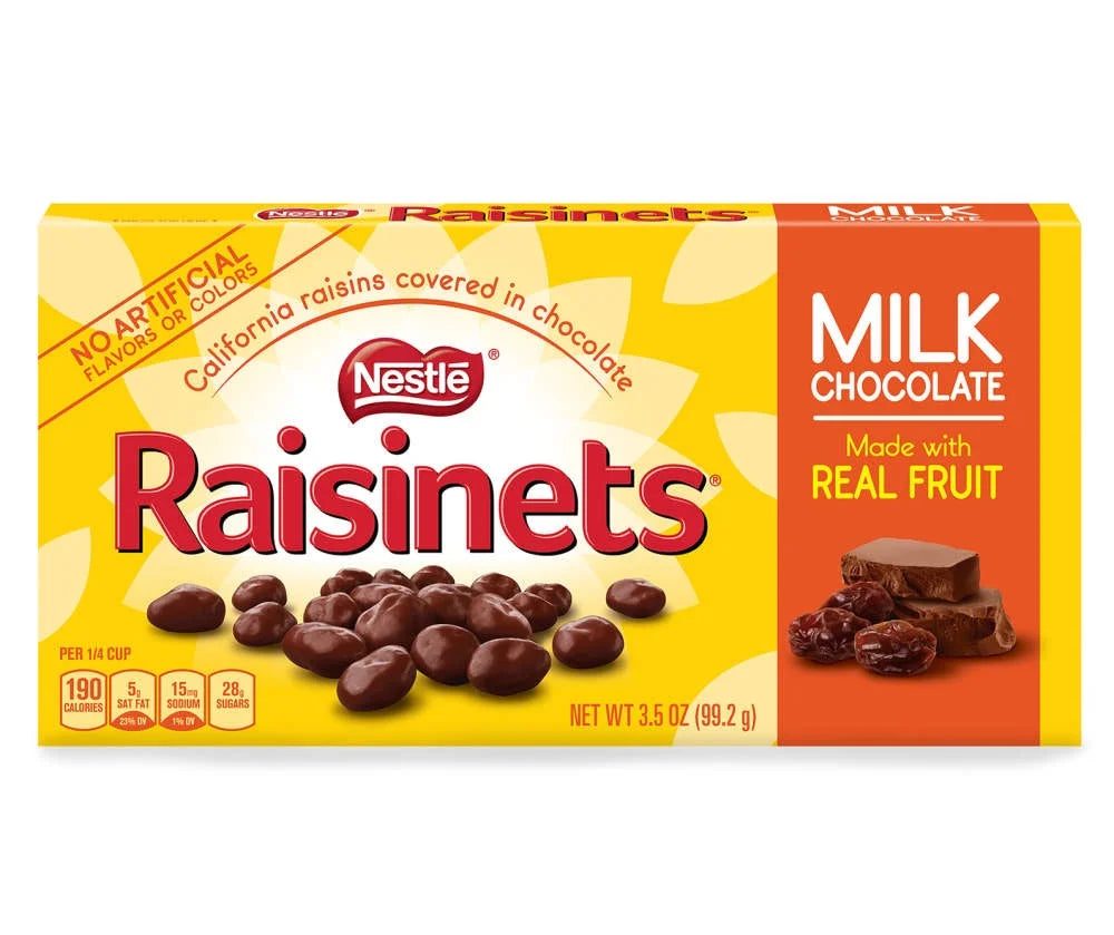 Milk Chocolate Candy Raisins 3.5 Oz H7094