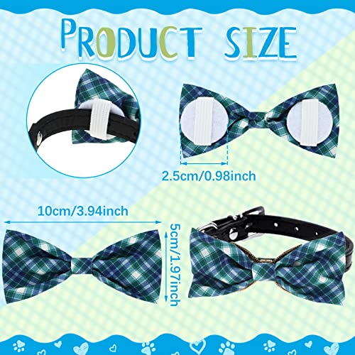 16 Pieces Dog Bow Ties Collar Attachment with Rubber Bands S68442