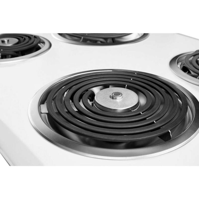 White 4 Element Coil Electric Cooktop L634269