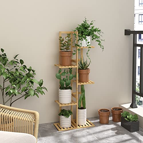 Bamboo 6 Tier Plant Stand Rack X891