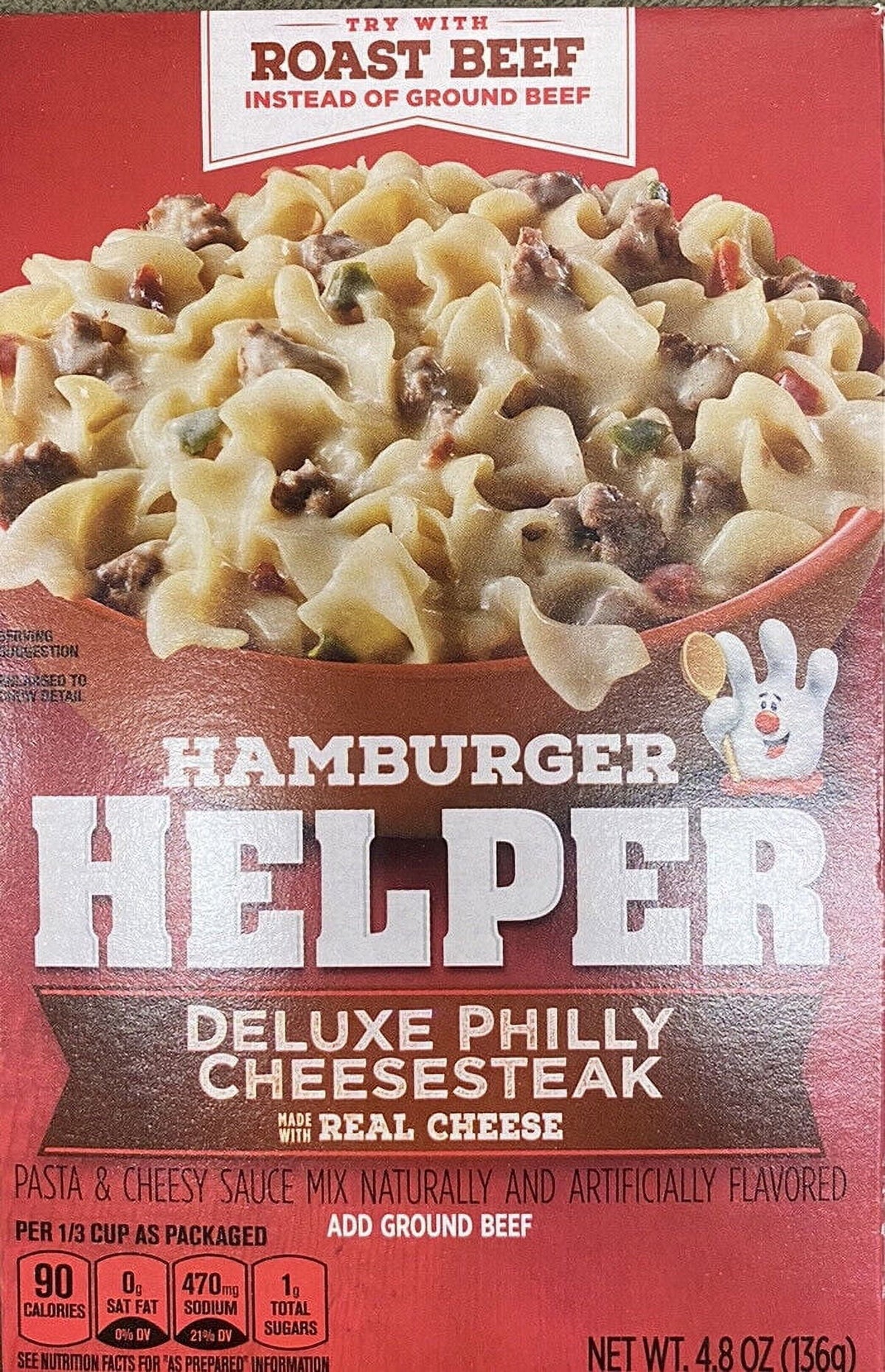 Hamburger Helper Deluxe Philly Cheesesteak Mix 4.8 oz 5 Pack F160