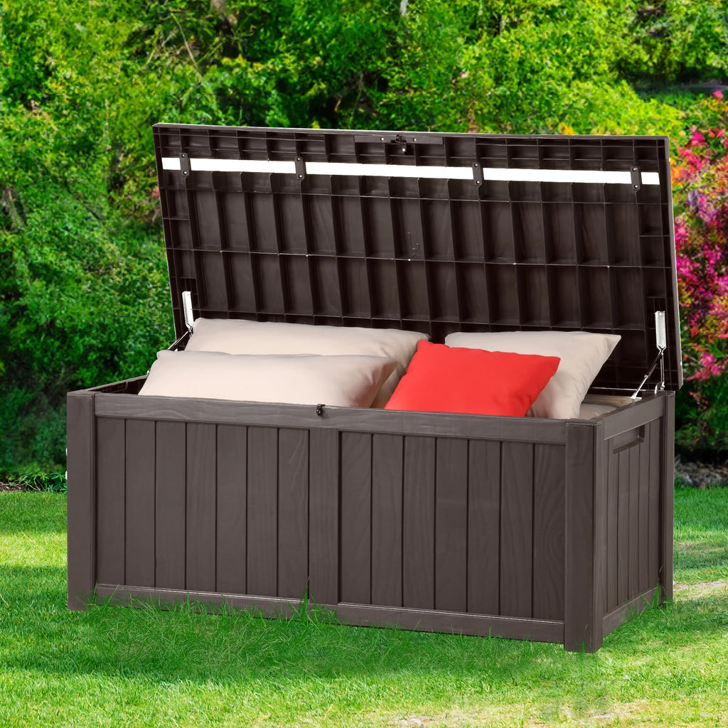 Outdoor Storage Deck Box 120 Gallon Resin E3197