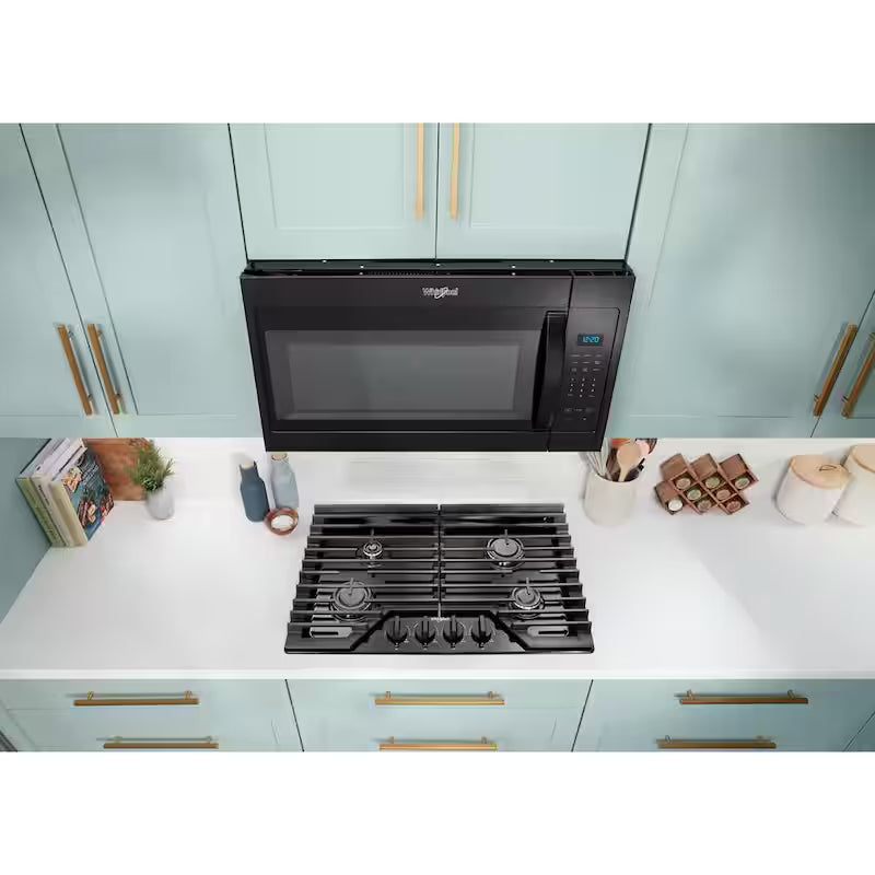 4-Burners Recessed Gas Cooktop in Black B23902