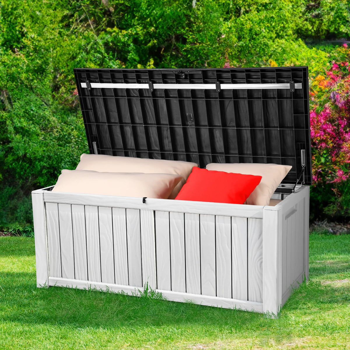 Outdoor Storage Deck Box 120 Gallon Resin E3197
