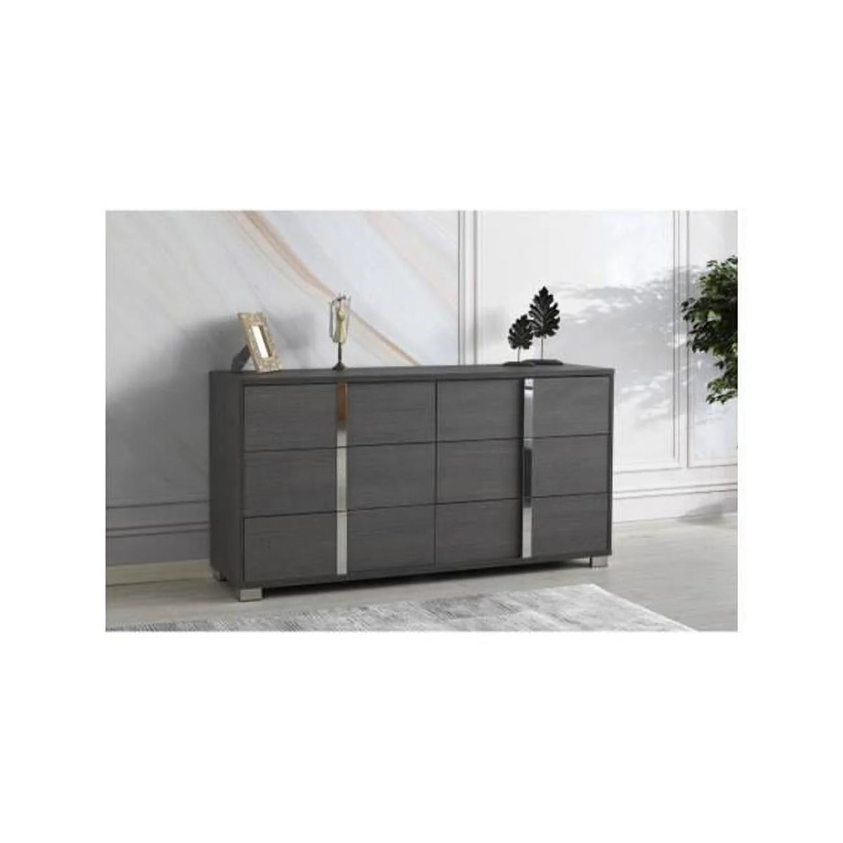 Matte Gray Dresser J4716