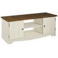 White Wood TV Entertainment Stand P753