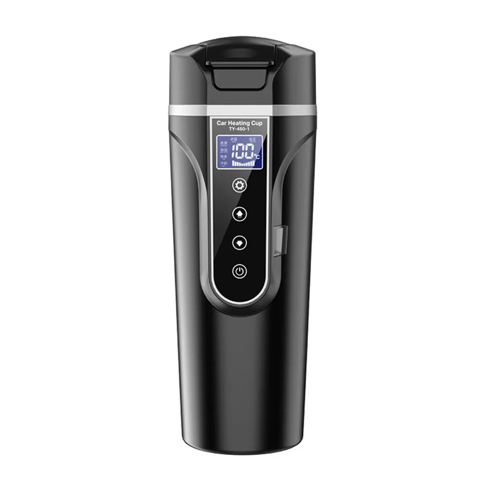 12V 24V Heated Water Cup Electric Kettle LCD Display F2099