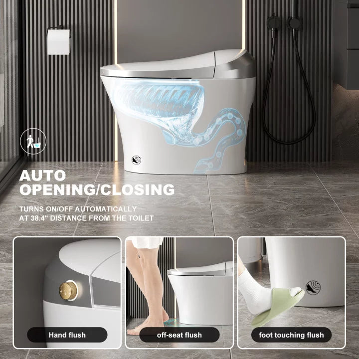 Smart Heated Bidet Toilet with Remote Control F2014